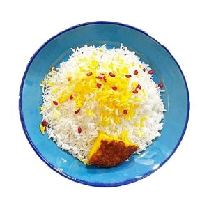 برنج ساده زعفرانی